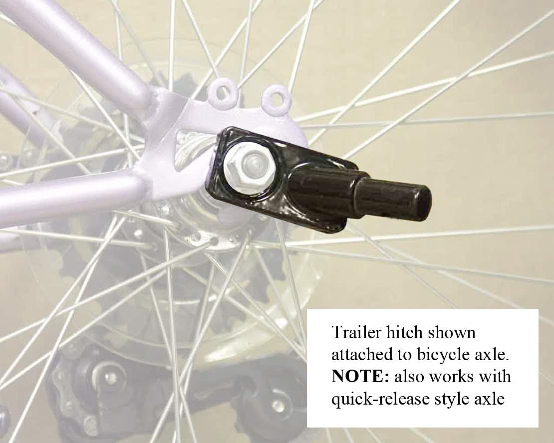 solvit houndabout classic steel bicycle trailer