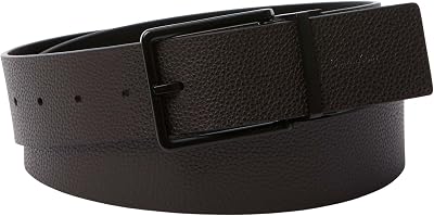 Men'sWarmth Boucle lisse 40 mm Adj/Re LV04D7118GCeintures, Noir, 115
