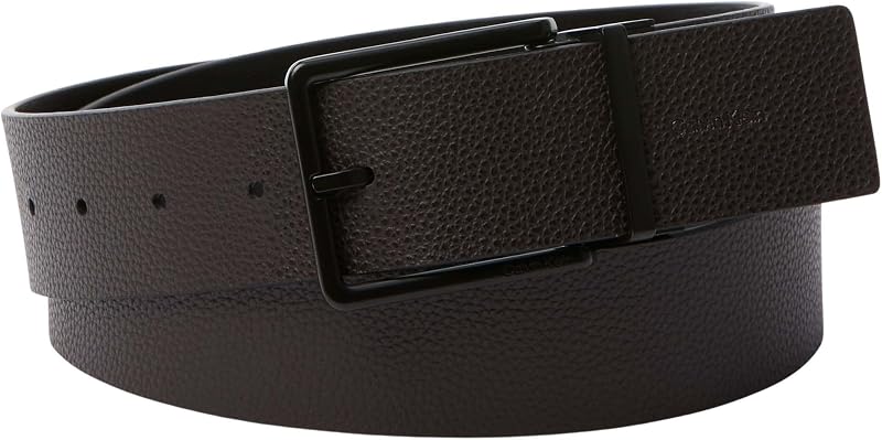 Men'sWarmth Boucle lisse 40 mm Adj/Re LV04D7118GCeintures, Noir, 115