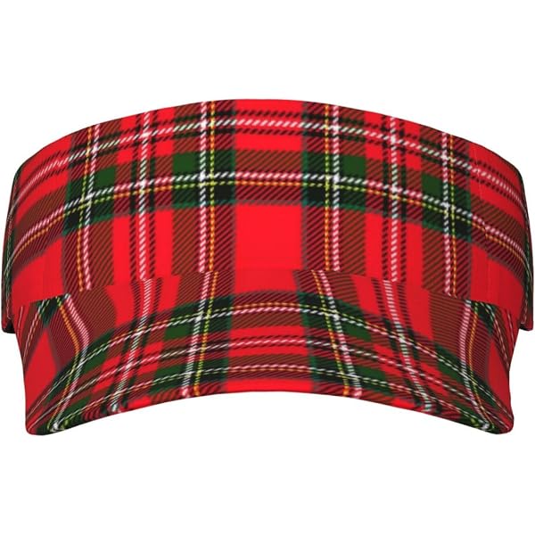 Women\'s beige plaid hat. Condition: Like new. Sun visor. Size: Adjustable (one WFTTFOU Sport Sun Visor Hat Adjustable Beige Plaid Tartan  main image 4