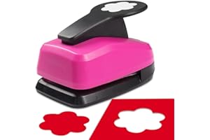 HKKYO 2 inch Paper Punch Flower Hole Punch Flower Punches for Paper Crafts Large Flowers PaperPuncher FlowerPunch Craft Punches Flowers Scrapbook Puncher