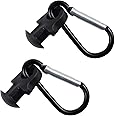 Chokoter 4 PCS Hooks for Bags, Beach Bag Accessories Inserts, Key Holders Compatible with Large Beach Bags (Black Buckle Style-4 PCS)(Black Buckle Style-2 PCS)