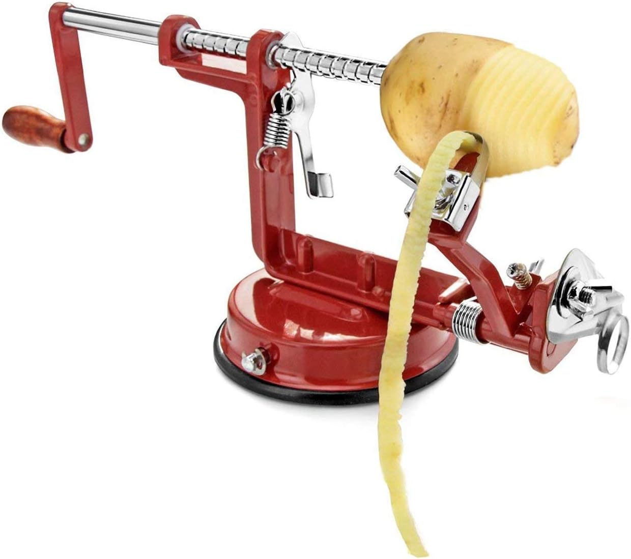 Cast Magnesium Apple/Potato Peeler Corer by Spiralizer, Durable Heavy Duty Die Cast Magnesium Alloy Peelers: Kitchen & Dining