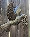 Dove of Peace, Symbol of Tranquility, Carrying an Olive Branch, Wall Hanging Birds, Fall Home Decor Handmade in Haiti from Recycled Steel Barrels, 17 X 17.5 Inches