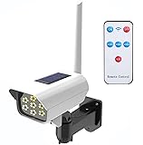 Solar Powered Fake Security Camera, Dummy Simulated