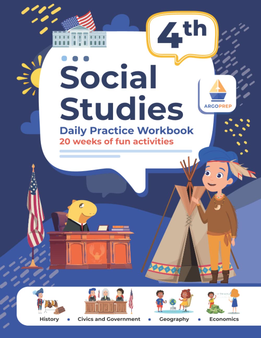 4th Grade Social Studies: Daily Practice Workbook | 20 Weeks ...