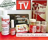 Hongosan Kit Completo Hair Skin and Nails Fungus , Athlete´s Foot, Caspa, Dandruff, Scalp, Toenail Nail Fungus Hongosan Miracle Brush & Hongosan Magic Drop El Hongosan Original El Unico Que Usted Ve En La Tv Hongoman De Hongosan Corp