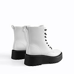 DREAM PAIRS Women's Platform Combat Ankle Boots