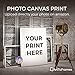 ArtToFrames 16x20 Custom Canvas Print - Upload Your Photo or Picture - 1.5 Inch Gallery Wrap - Mirror edges.