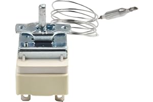 Electric Oven Thermostat 3 Pin Capillary Temperature Controller 250V 16A Adjustable Range 50 300 Celsius for Heating and Cool