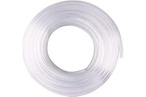 DERPIPE Clear Vinyl Tubing - 5/16 in ID 7/16 in OD PVC Tube Food Grade Flexible Plastic Pipe Hose for Homebrewing, Siphon Pump 30.5 Meters(100ft) Length