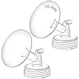 Maymom 14mm Wide Neck Pump Part for Spectra S1/S2 Pumps; Incl Wide Mouth Flange; Not Original Spectra Flange; Replaces Spectra Shield