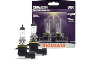 SYLVANIA - 9006 XtraVision - High Performance Halogen Headlight Bulb, High Beam, Low Beam and Fog Replacement Bulb (Contains 2 Bulbs)