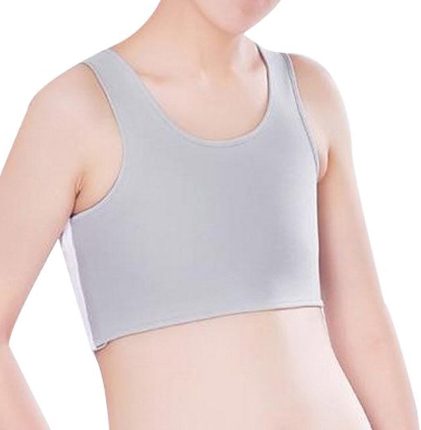 ieasysexy Les Lesbian Tomboy Undershirt Short Chest Binder Vest Bra -Three Rows