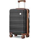 imiomo Carry on Luggage 22x14x9 Airline Approved, Hardside 20 Inch Carry-on Suitcases with Spinner Wheels and TSA Lock