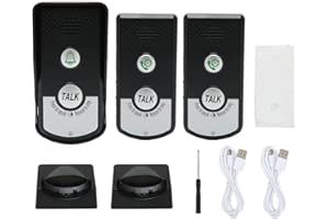 Holigie Wireless Intercom Doorbells Intelligent Chip Strong Penetration User Friendly for Home Hotel Factory Hospital