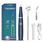 HOKIN Plaque Remover for Teeth, Dental Tools &amp; Tartar Remover Kit | LED Light, Teeth Cleaning Kit, For Adults