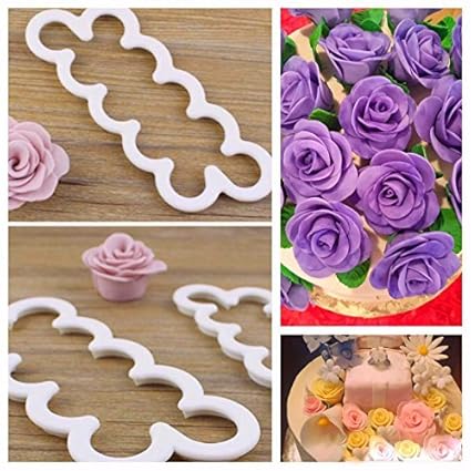 Buy Sugar And Spice Kitchens Rose Fondant Cutters Edible