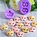 Mity Rain Mask Silicone Mold, 3D Mask Chocolate Fondant Molds for Cake Decorating Sugarcraft Candy Molds Polymer Clay Molds Cupcake Topper Decoration- Set of 2