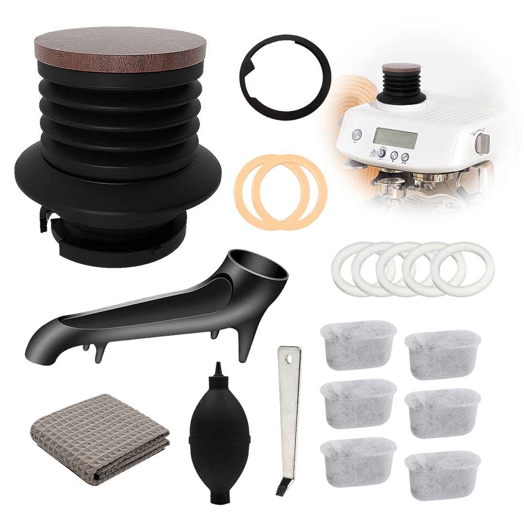 Photo 1 of 19Psc with Single Dose Hopper,Silicone Steam Ring,Water Filter,Felt Washer,Water Tank Funnel, Portaflter Removal,Air blower,towel for Breville Barista Express,Pro,Touch(BES870878880 (Wooden)