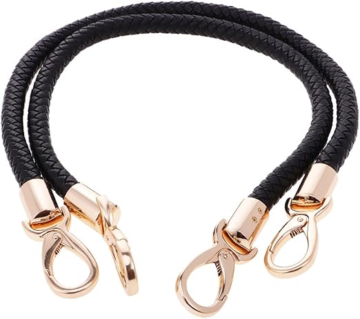 braided leather purse strap