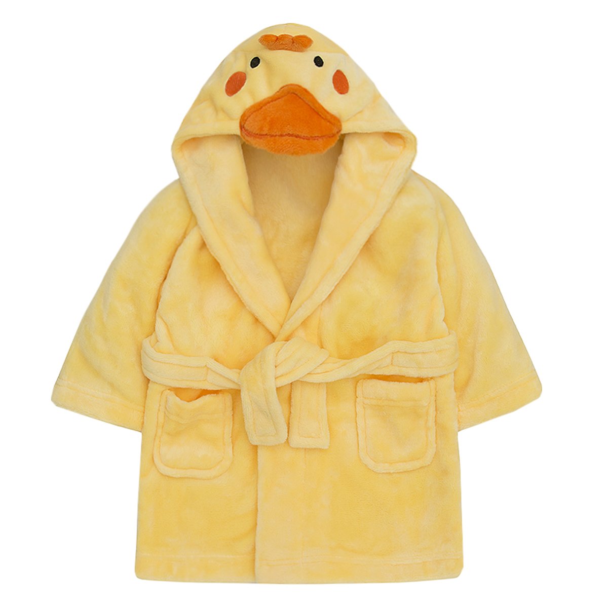 Babytown Unisex Baby Boys and Girls Animal Themed Dressing Robes Multibuy, Duck, 6-12 Months
