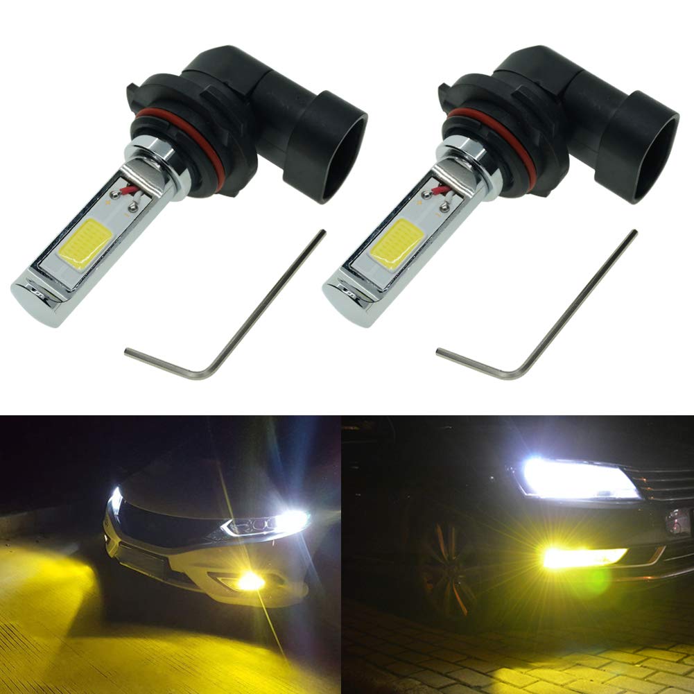 Amazon.com: Calais Extremely Bright 9006 LED Fog Light Bulb Yellow 2000  Lumens High Power COB Chips 9006 HB4 LED Fog Lights Lamp Bulbs Replacement  (Set of ...