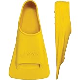 FINIS Youth Zoomer Fins, Blade Angle Design, Yellow Gold | Swimming Fins for Men and Women, Swim Flippers to Improve Cardiovascular Conditioning and Flexibility, Swim Fins for Swimming