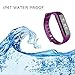 Fitness Tracker, B2Future Bluetooth 4.0 Fitness Tracker Watch, Blood Pressure Heart Rate Monitor Sleep Monitor Calorie Counter Pedometer Activity Tracker for Android and IOS Devices (Purple, 0.86)