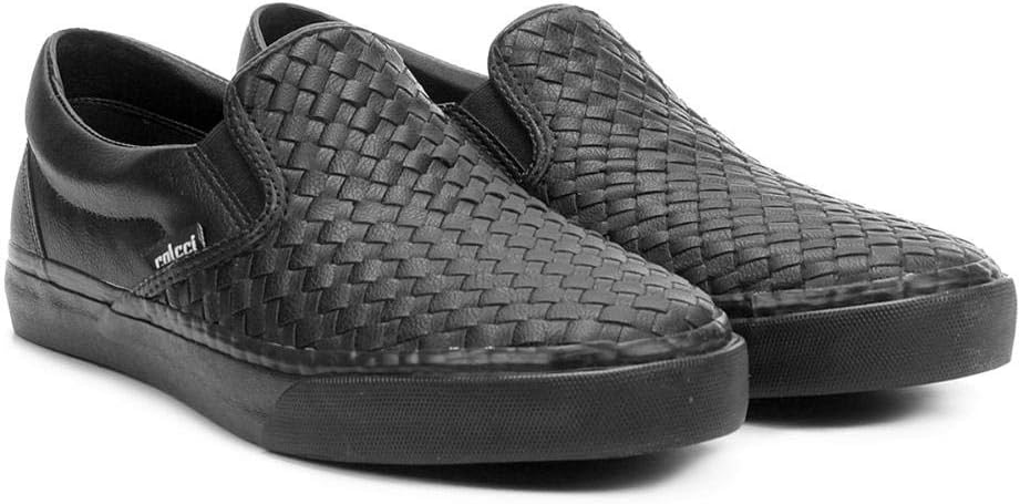 tênis couro slip on colcci matheus masculino
