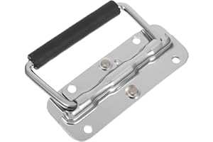 GETAJGHSD Stainless Steel 110mm Spring Loaded Foldable Tool Handle for Industrial Equipment Wooden Box