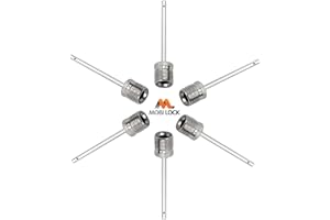 Mobi Lock 6 Pcs Ball Pump Inflation Needle - Stainless Steel Air Pump Needles - Ideal for Blowing Up Football, Basketball, Volleyball, and All Other Sports Balls
