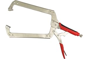 HFS(R) Original C Clamp, Locking, Swivel Pad Tip, 18-Inch (22),Vise Grip Locking C-Clamp