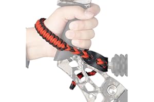 Huntingdoor Archery Wrist Bow Sling Braided with Metal Grommet Paracord Bow Wrist Sling Compound Bow Sling for Compound Bow Hunting Shooting Targeting Practice
