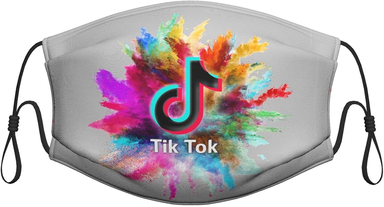 Reusable Washable TIK Tok Face Masks Cover Bandana Scarf Adjustable