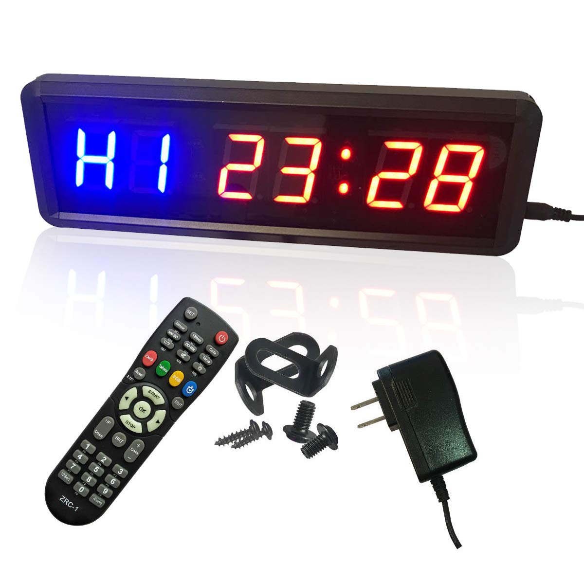 Buy Large Workout Clock for Home Gym, 11" Wall Gym Timer Clock with