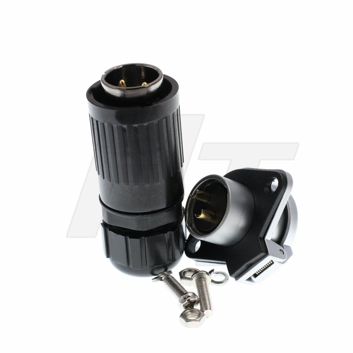 HangTon HP20 2 Pin Waterproof Connector Nylon Industrial Electrical Plug Socket Bayonet Coupling