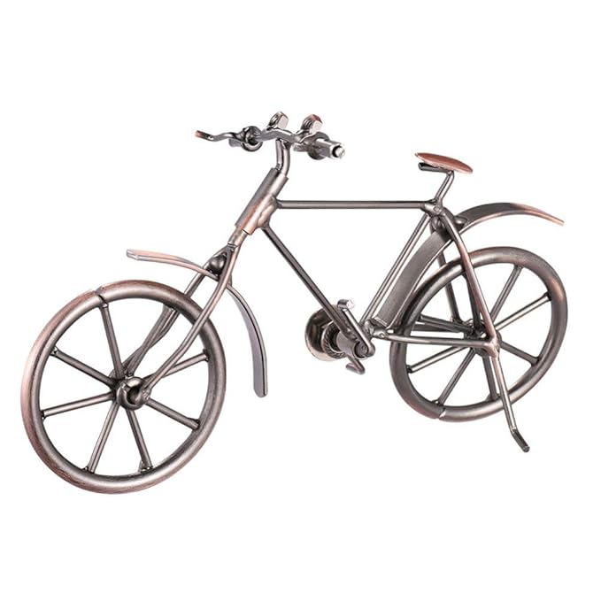Buy UPKOCH Vintage Metal Bicycle Ornaments Desktop Crafts Ironwork Bike