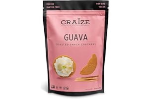 Craize Guava Crisps | Gluten Free, Vegan, Kosher, Toasted Corn Crackers | 4 oz each