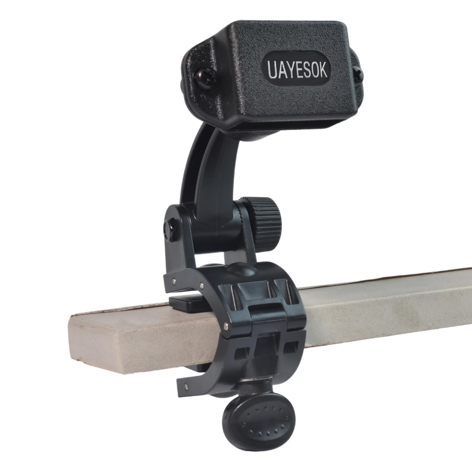 UAYESOK Radio Car Mount, Clip-On Walkie Talkie Holder for Car Dashboard, Stand Radio Desk Bracket for Motorola Baofeng Kenwood Quansheng Icom Midland CB Handheld Ham Two Way Radio