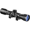 Beileshi 4x32 Compact Rifle Scope Crossbow Scope,Crosshair Optics Hunting Scope with 20mm Free Mounts