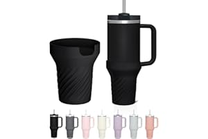 KTKUDY Silicone Boot for Stanley 40 oz Tumbler with Handle - Protector Rubber Sleeve Bumper for Stanley Cup 40oz - Water Bottle Bottom Cover Fits Stanley Cup Accessories