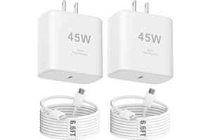 iPhone 17 16 15 Charger Fast Charging, 6.6ft USB C Charger Cord with 45W Type C Fast Phone Charging Block for iPhone 17/17 Pr