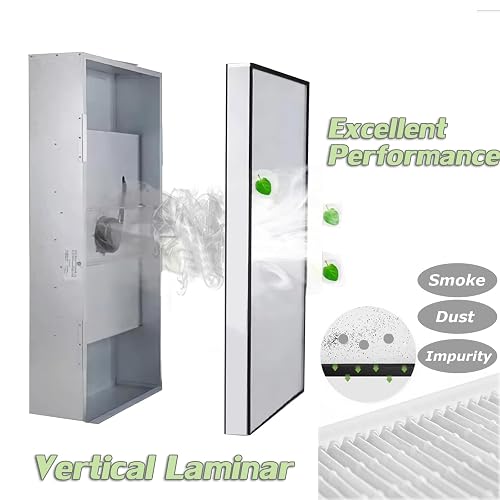 EQCOTWEA Dust Free Room Workshop Vertical Laminar Flow Hood Air Flow Clean Bench Workstation For Phone Lcd Repair Laboratory