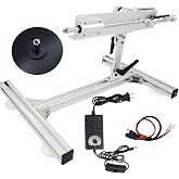 JQDML Reciprocating Cycle Linear Actuator 24V 120RPM, Max 40 lbs Thrust | Stroke 1.18in - 6in Adjustable, with Upgraded Stand, Suction Cup, Speed Controller