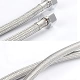 XIFIRY Pair 1/2 inch BSP Flexible Hoses 300mm Stainless Steel view 6