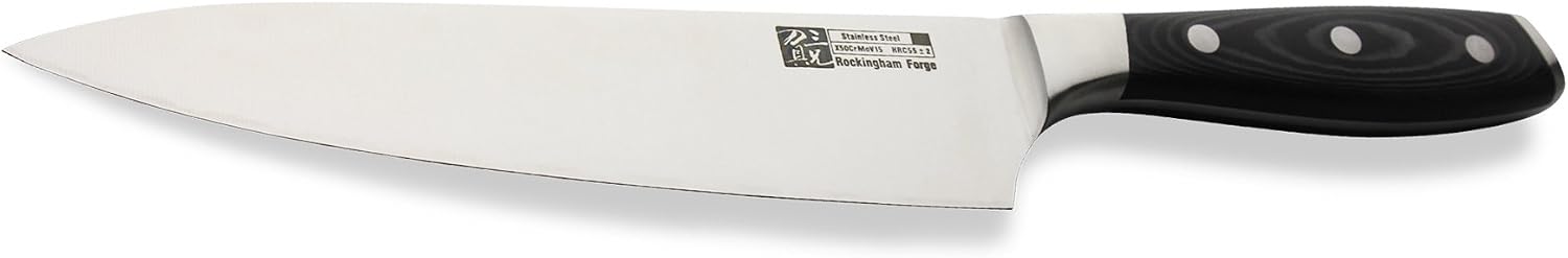 Rockingham Forge 9100 Series 8" Chefs Knife Stainless Steel Blade, Micarta Handle, 20 cm