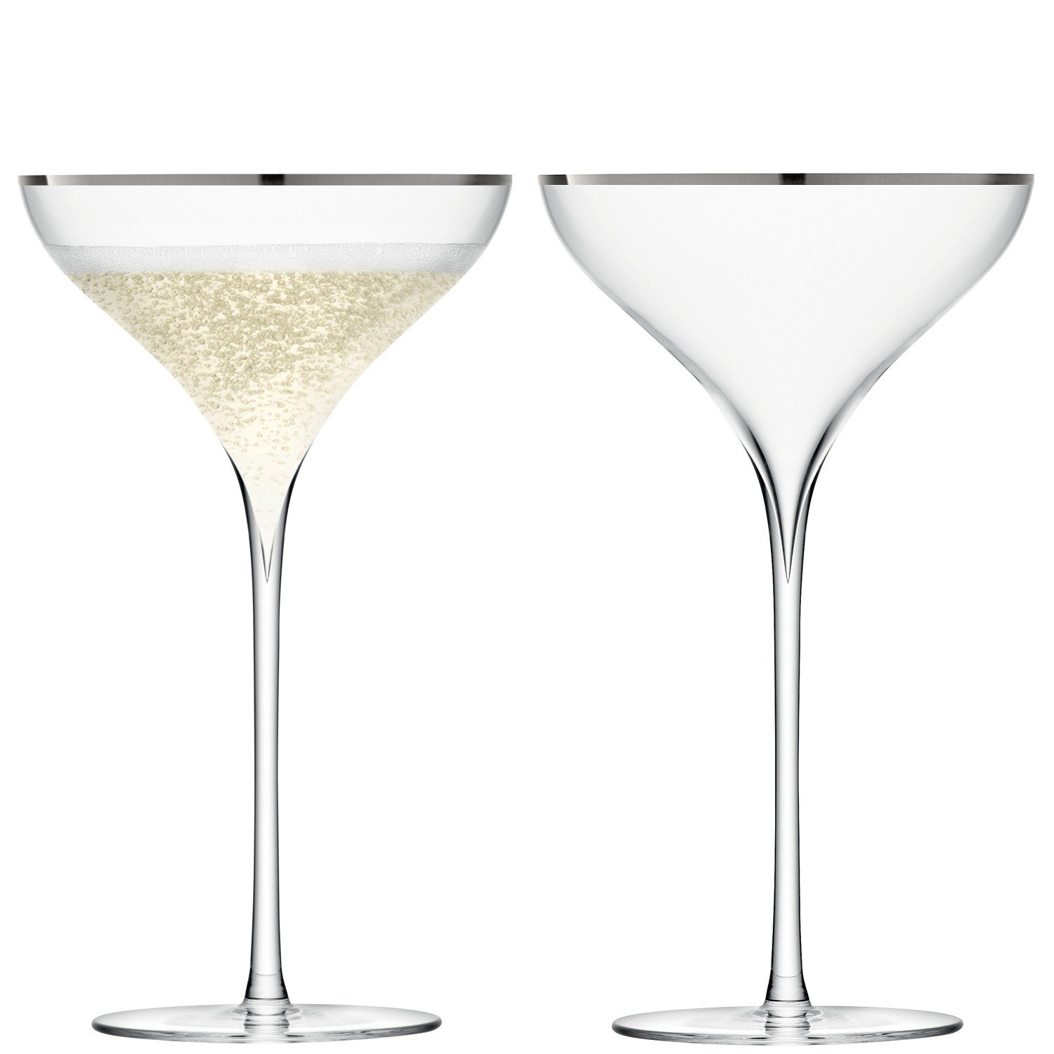 LSA SA13 Savoy Champagne Saucer 250 ml Platinum x 2 — image 1
