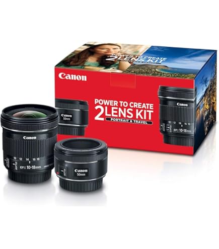 Amazon.com : Canon Portrait and Travel Two Lens Kit with 50mm f