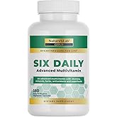 Nature's Lab Six Daily Advanced Multivitamin - Over 90 Nutrients, Minerals, Antioxidants, Herbs & Whole Foods - 180 Capsules (30 Day Supply)